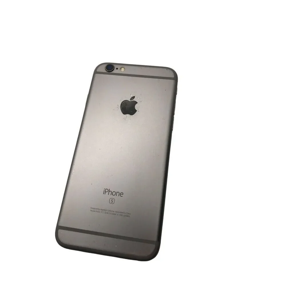 Apple iPhone S Model A1633 Locked, No Sim, Cracked Screen, Powers On